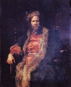 Anthony Van Dyck Portrait of the one armed painter Marten Rijckaert painting